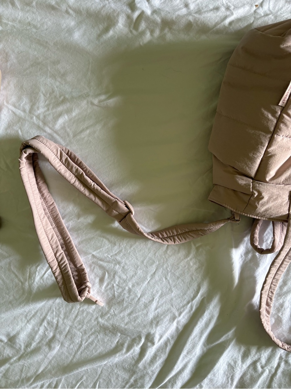 NWT BAGSMART Puffy Tote Bag in Dusty Rose - Picture 2 of 5